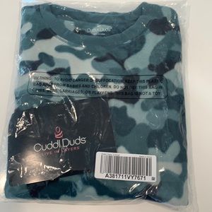 Cuddl duds ladies fleece top - xs or small multi